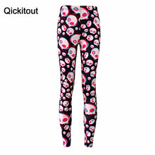 Hot sexy leggings Print Black white skull Leggings Women Legging Pants Leggings ladies Sour-Skulls colorfully design