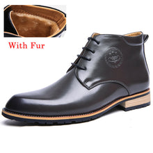4 Colours Winter Men Boots Cow Split Leather Boots Men Shoes Fur Ankle Cowboy Boots For Men Winter Shoes Chaussure Homme