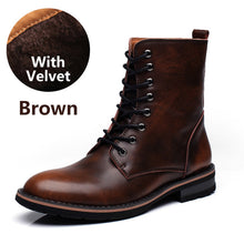 BIMUDUIYU New Arrival Fashion Handmade Super Warm AutumnWinter Men Shoes Casual British Style Ankle Boots Wipe color Snow Boots