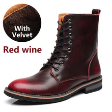BIMUDUIYU New Arrival Fashion Handmade Super Warm AutumnWinter Men Shoes Casual British Style Ankle Boots Wipe color Snow Boots