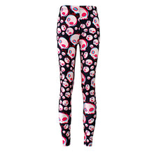 Hot sexy leggings Print Black white skull Leggings Women Legging Pants Leggings ladies Sour-Skulls colorfully design