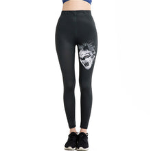 Fashion Sexy Skull Head 3D Printed Leggins High Waist Workout Fitness Cat Black Legins Women Leggings Skinny Pants WAIBO BEAR