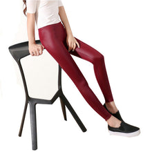 Faux Leather Leggings Navy Blue Sexy Women Leggins Thin Black Leggings Calzas Mujer Leggins Plus Size bottoms hot sale pants