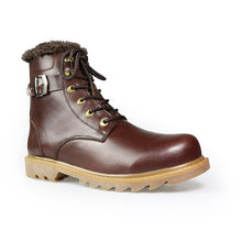 37~49 Men Winter Boots Plus Size Top Quality Cow Split Motorcycle Retro Leather Boots #LS008
