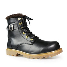 37~49 Men Winter Boots Plus Size Top Quality Cow Split Motorcycle Retro Leather Boots #LS008